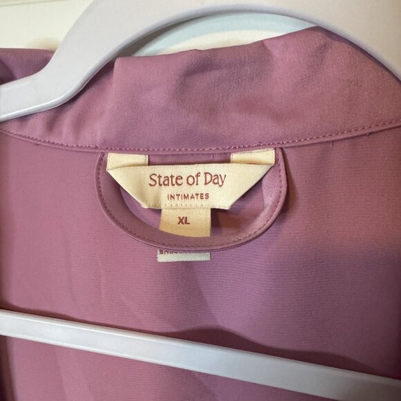 Women's State of Day Crepe De Chine Self-tie Robe , Size XL, NWT - Picture 2 of 3